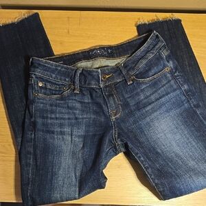 Lucky Brand Blue Ankle Cropped Skinny Jeans 0/25